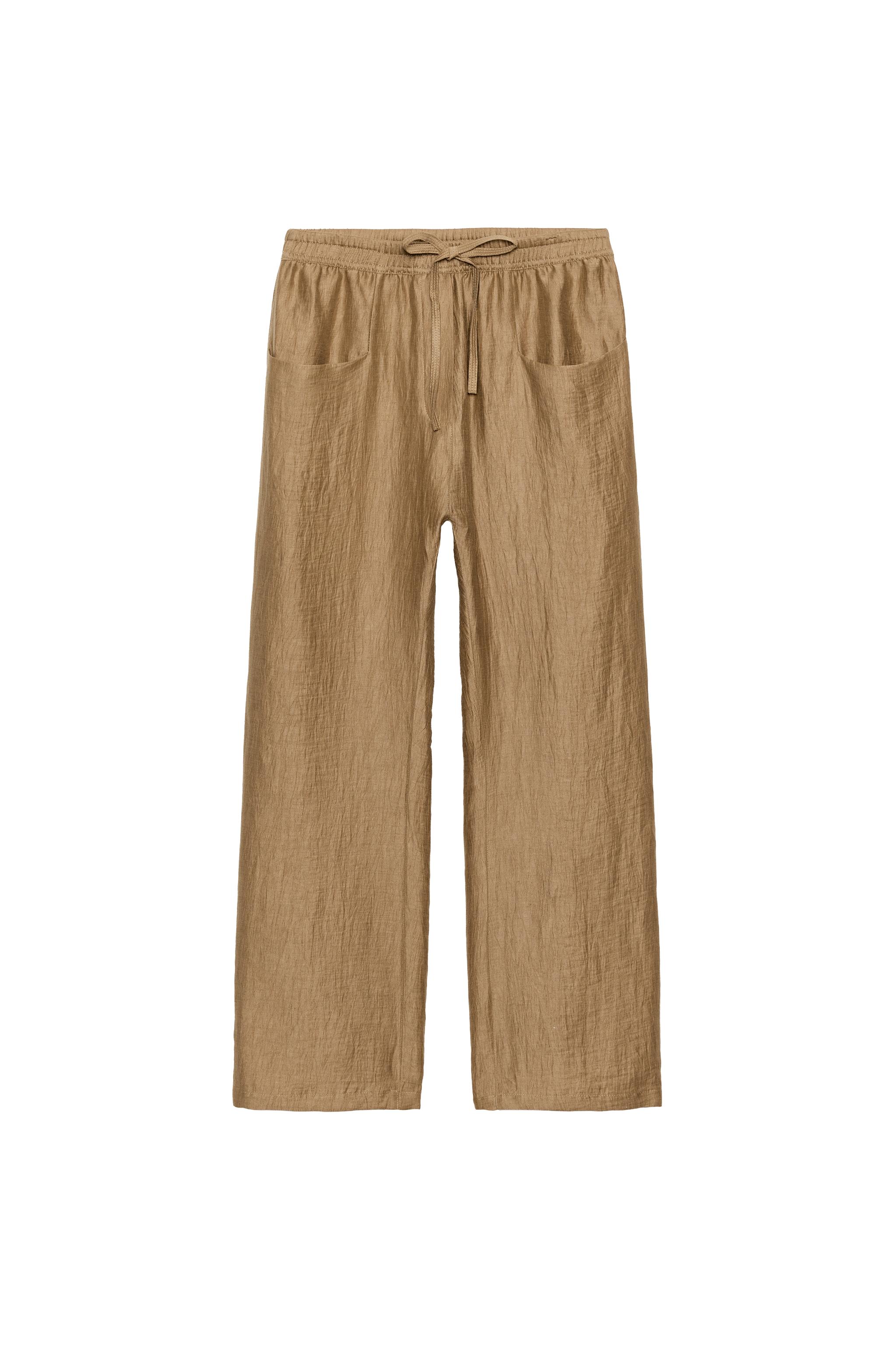 PANTALON EN MÉLANGE DE LIN ZW COLLECTION